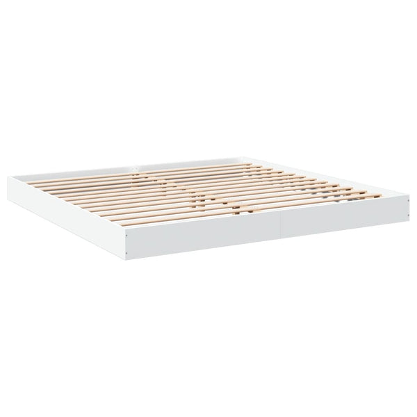 Bettgestell Hegedus 180x200cm, weiß (Holz)