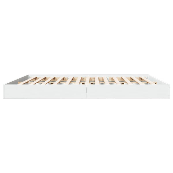 Bettgestell Hegedus 180x200cm, weiß (Holz)