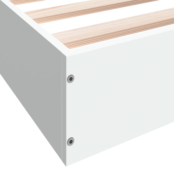 Bettgestell Hegedus 180x200cm, weiß (Holz)