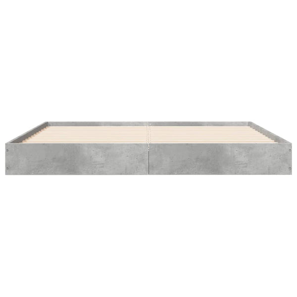 Bettgestell Hegedus Holz 160x200cm betongrau