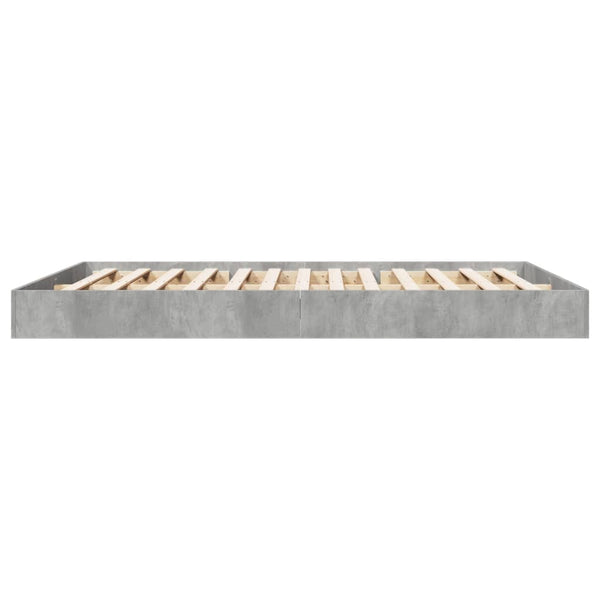 Bettgestell Hegedus Holz 160x200cm betongrau
