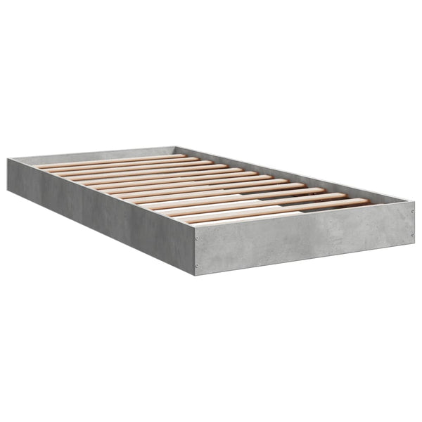 Hegedus Bettgestell 100x200cm (Betongrau, Holz)