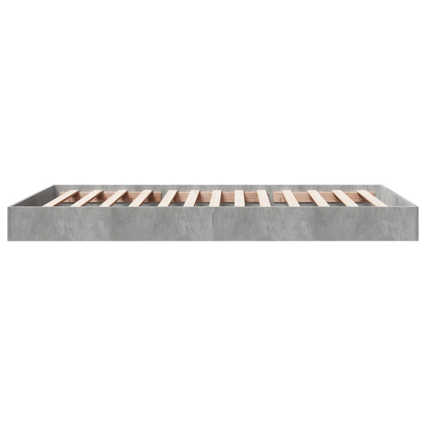 Hegedus Bettgestell 100x200cm (Betongrau, Holz)