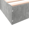 Hegedus Bettgestell 100x200cm (Betongrau, Holz)