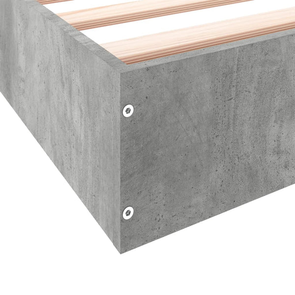 Hegedus Bettgestell 100x200cm (Betongrau, Holz)