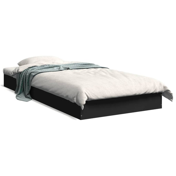 Hegedus Bettgestell schwarz 75x190cm (Holz)