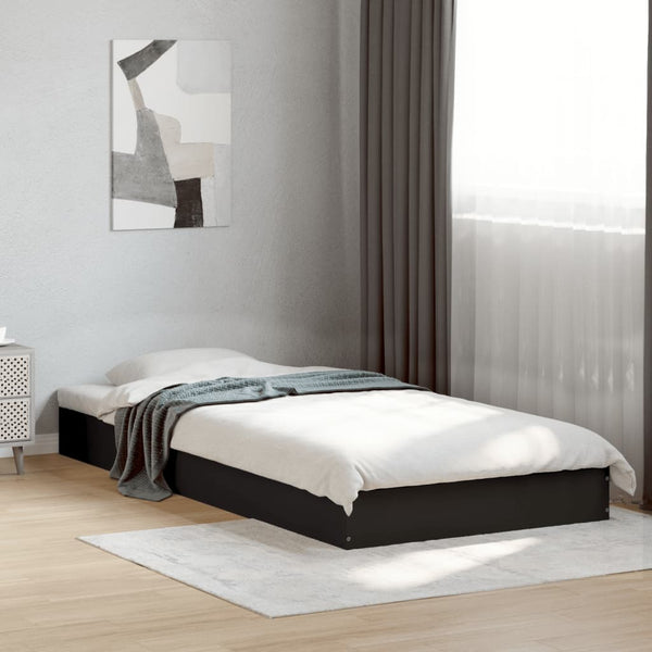 Hegedus Bettgestell schwarz 75x190cm (Holz)