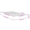 Hegedus Bettgestell Sonoma-Eiche 75x190cm (Holz)