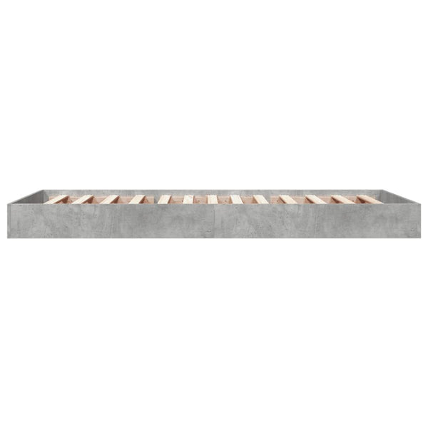 Hegedus Bettgestell 75x190cm betongrau (Holz)