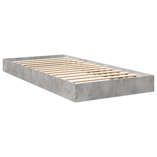 Hegedus Bettgestell 75x190cm betongrau (Holz)