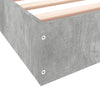 Hegedus Bettgestell 75x190cm betongrau (Holz)