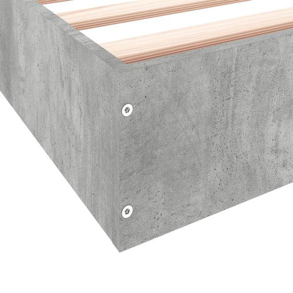 Hegedus Bettgestell 75x190cm betongrau (Holz)