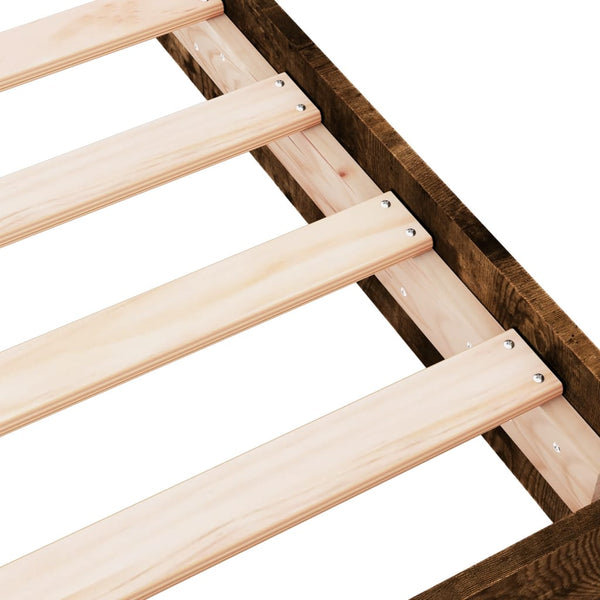 Hegedus Bettgestell Räuchereiche 75x190cm (Holz)