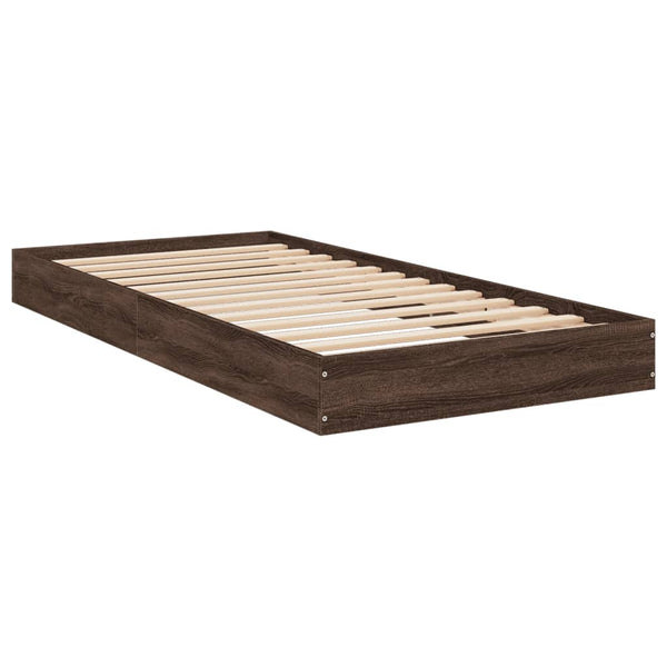 Hegedus brauner Bettrahmen 75x190cm (Holz)