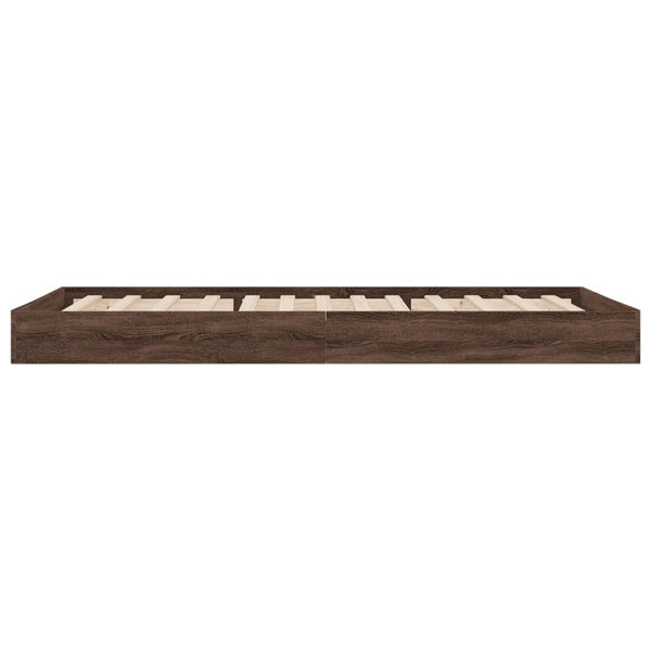 Hegedus brauner Bettrahmen 75x190cm (Holz)