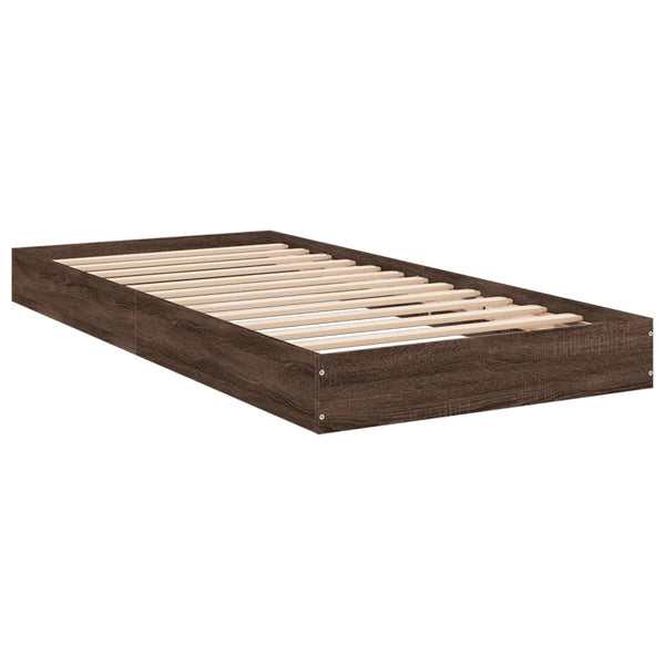 Hegedus brauner Bettrahmen 75x190cm (Holz)
