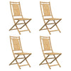 Taitettavat puutarhatuolit Budomir 46x66x99cm (4 kpl bambu)
