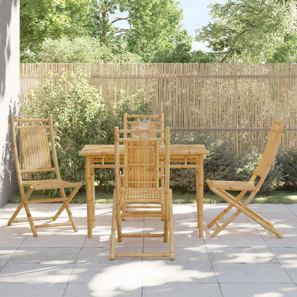 Taitettavat puutarhatuolit Budomir 46x66x99cm (4 kpl bambu)