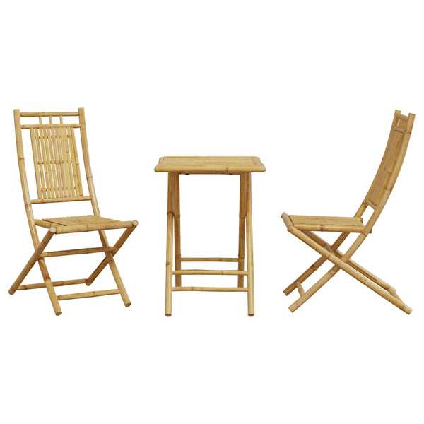 3-teiliges Strand-Bistro-Set (Bambus)