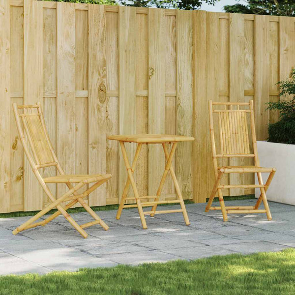 3-teiliges Strand-Bistro-Set (Bambus)