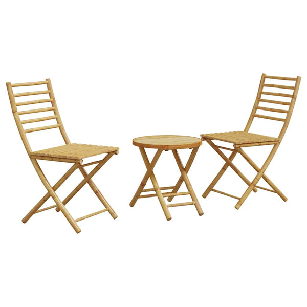 Bistro-Set Farnash (Bambus, 3-teilig)