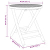 Bistro-Set Farnash (Bambus, 3-teilig)