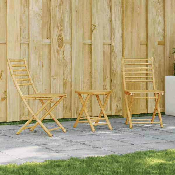 Bistro-Set Farnash (Bambus, 3-teilig)