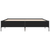 Bettrahmen Cierra Schwarz 200x200cm (Metall und Holz)