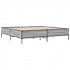 Graues Bettgestell Cierra 180x200cm (Holz und Metall)