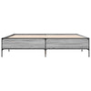 Graues Bettgestell Cierra 180x200cm (Holz und Metall)