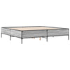 Graues Bettgestell Cierra 180x200cm (Holz und Metall)
