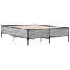 Graues Cierra Bettgestell 160x200cm (Holz und Metall)