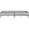 Graues Cierra Bettgestell 150x200cm (Holz und Metall)