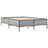 Graues Cierra Bettgestell 150x200cm (Holz und Metall)