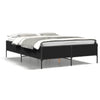 Schwarzes Cierra-Bettgestell 140x190cm (Metall und Holz)