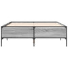Graues 120x190cm Bettgestell Cierra (Holz und Metall)