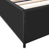 Schwarzes Bettgestell Nerciu 200x200cm (Holz und Metall)