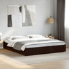 Schwarzes Bettgestell Nerciu 160x200cm (Holz und Metall)