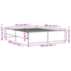Schwarzes Bettgestell Gargelomina 150x200cm (Holz und Metall)