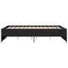 Schwarzer Bettrahmen Gargeloma 120x190cm (Holz und Metall)