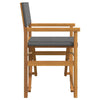 Graue Klappregiestühle Mosnenilor (2 Stück Teak)