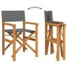 Graue Klappregiestühle Mosnenilor (2 Stück Teak)