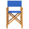 Blaue klappbare Regiestühle Mosnenilor (2 Stück Teak)