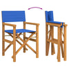 Blaue klappbare Regiestühle Mosnenilor (2 Stück Teak)