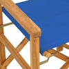 Blaue klappbare Regiestühle Mosnenilor (2 Stück Teak)