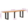 Sitzbank Ronela 160 cm (Akazienholz und Stahl)