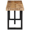 Bank Ronela 160 cm (grobes Mangoholz und Stahl)