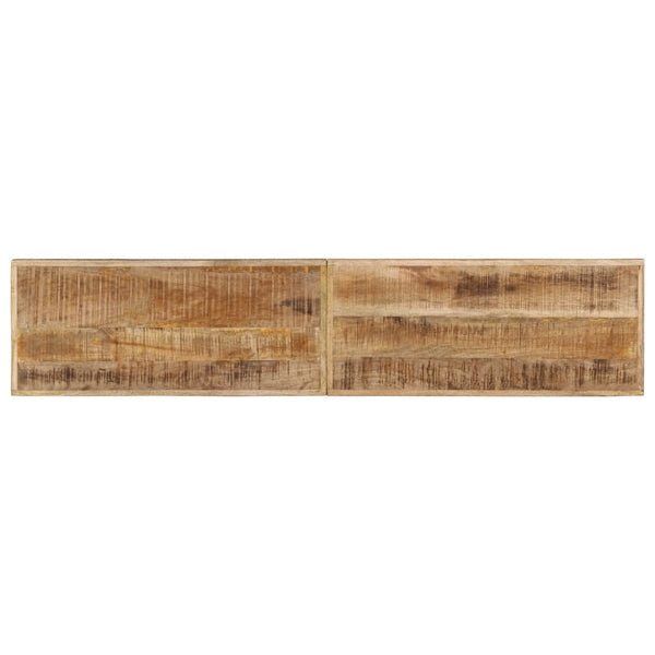 Bank Ronela 160 cm (grobes Mangoholz und Stahl)