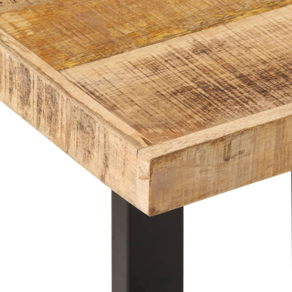 Bank Ronela 160 cm (grobes Mangoholz und Stahl)