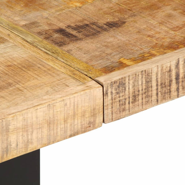 Bank Ronela 160 cm (grobes Mangoholz und Stahl)